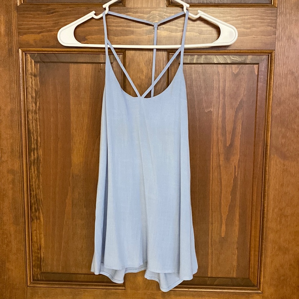 Women’s blue top